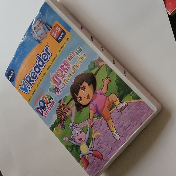 Dora The Explorer V.Reader Dora And The Three Little Pigs VTECH New Sealed - Picture 3 of 11